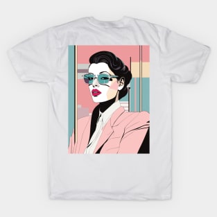 Edge of Expression Art Deco Patrick Nagel 80s T-Shirt